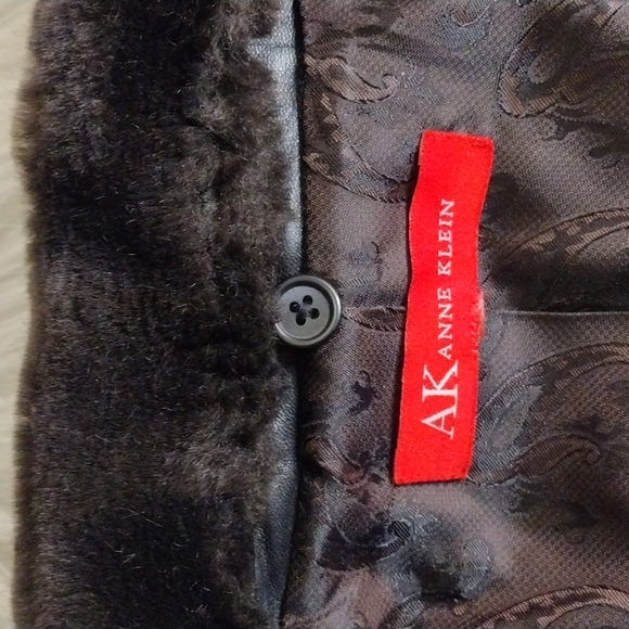 Anne Kline genuine lambskin trench coat. SzL-XL - Picture 9 of 17